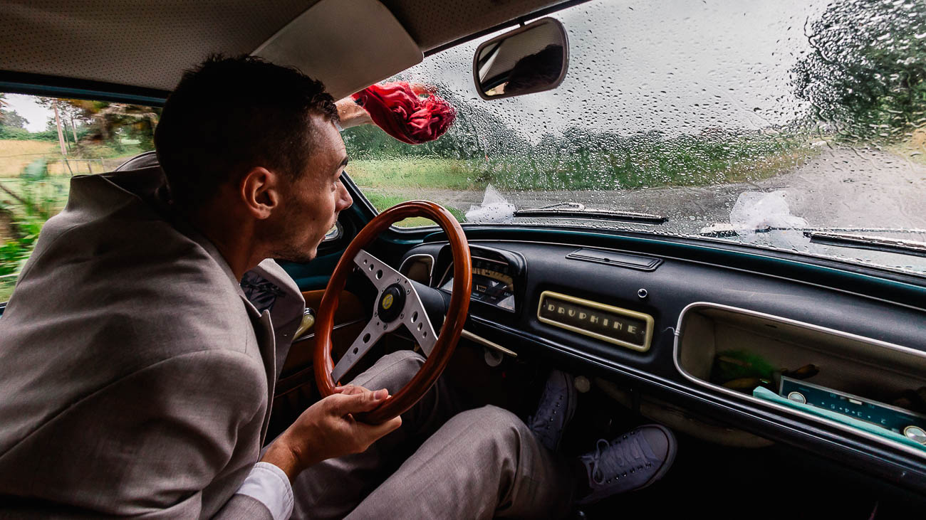 voiture de mariage en Béarn