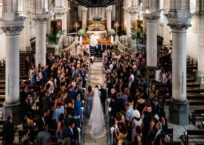 Cérémonie religieuse à l'église Sainte-Eugénie de Biarritz